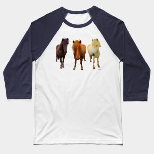 Three Icelandic horses Baseball T-Shirt